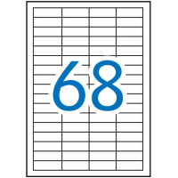 Apli Etiquetas Blancas Permanentes 48.5 x 16.9mm 500 Hojas