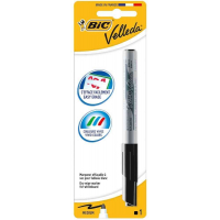 Bic Velleda 1741 Rotulador Pizarra - Punta de 4.5 mm y Trazo 1.4mm - Tinta con Base de Acetona de larga duracion - Negro