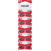 PACK 10 Pilas de Boton LR44 / AG13 / A76 / GP76A / SR44W Maxell