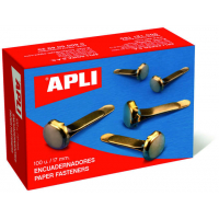 Encuadernadores Latón 12mm. Caja 100 ud sin arandela