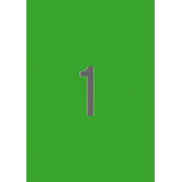 Apli Etiquetas Verdes Permanentes 210.0 x 297.0mm 100 Hojas