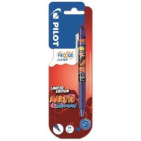 Pilot Frixion Clicker Naruto Shippuden Boligrafo de Gel Retractil Borrable - Grip de Agarre - Azul