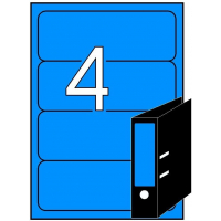 Apli Etiquetas Azules para Archivo 190.0 x 61.0mm 20 Hojas