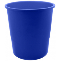 Papelera plastico de 12 Litros. Apilables. Azul