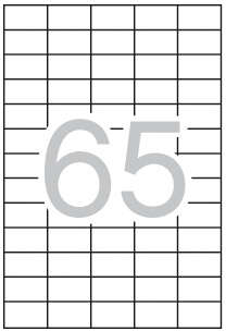 Apli Pack de 1.625 Etiquetas 38x21.2mm - Adhesivo Permanente - Cantos Rectos - Aptas para Impresion y Fotocopias - Color Blanco