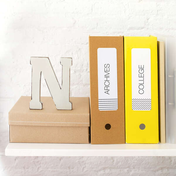 Imagen extra Apli Etiquetas Blancas para Archivo 190.0 x 61.0mm 10 Hojas