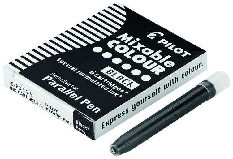 Pilot PACK 6 Cartuchos para Pluma PILOT Parallel 1ml Negro