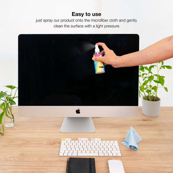 Imagen extra Limpiador Pantallas de 150ml + Paño Microfibra. Tooq 