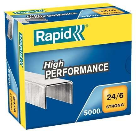 Rapid Strong Caja de 5000 Grapas 24/6 Hasta 30 Hojas