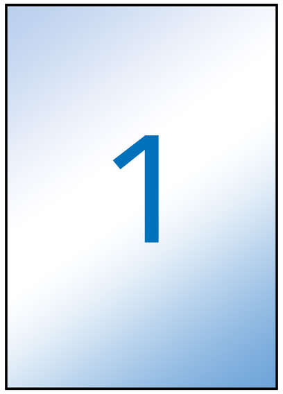 Apli Etiquetas Translucidas Resistentes Intemperie 210.0 x 297.0mm 100 Hojas