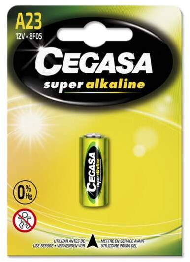 Cegasa Super Alcalina 8F05 Pack de 1 Pila A23 12V