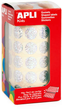 Apli Gomets Redondos Holograficos diametro 15mm