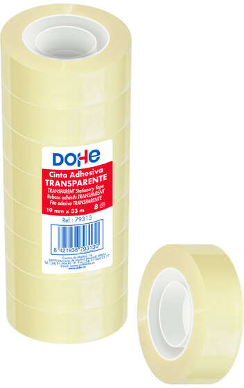 PACK 8 Cinta adhesiva 33x19mm ECONOMICA
