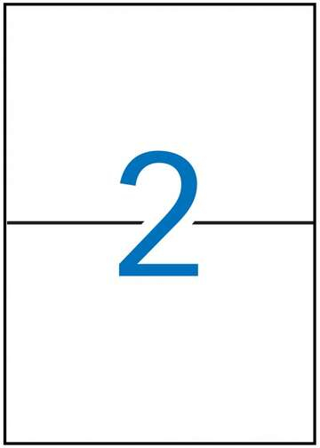 Apli Etiquetas Permanentes Blancas 210 x 148 mm - 500 Hojas