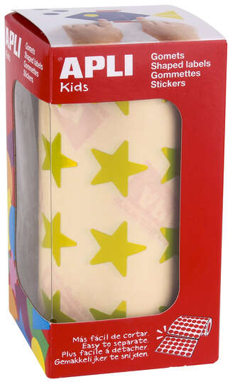 Apli Gomets Estrella Amarillo Metalizado 19.5mm