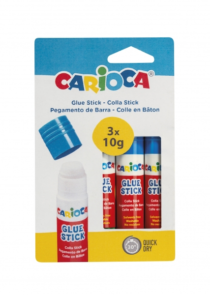Carioca Pack de 3 Pegamentos de Barra