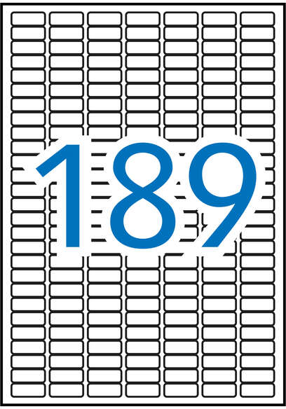 Apli Etiquetas Blancas Permanentes 25.4 x 10.0mm 10 Hojas