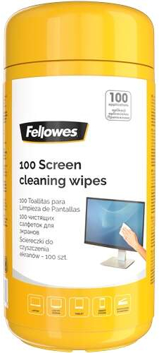 Fellowes Pack de 100 Toallitas de Limpieza para Pantallas