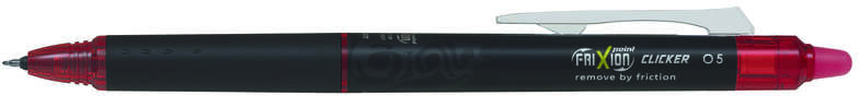 Pilot Frixion Point Clicker 0.5 Retractil BORRABLE con Grip De Agarre - ROJO