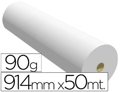 Fabrisa Plus Bobina de Papel para Plotter 90gr - 914mm x 50m