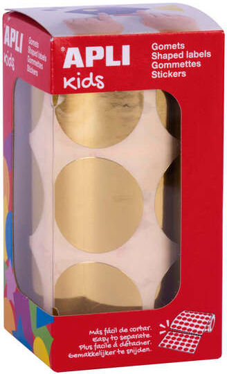 Apli Gomets Redondos Oro Metalizado