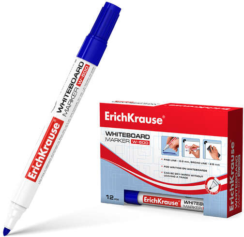 Rotulador ECONOMICO Pizarra blanca AZUL. W-500 