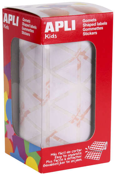 Apli Gomets Triangulares Blancos 20x20x20mm