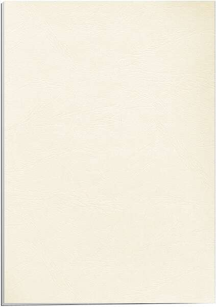 Fellowes PACK 100 Portadas de Carton Simil Piel Delta Cuero A4 250 gr Marfil