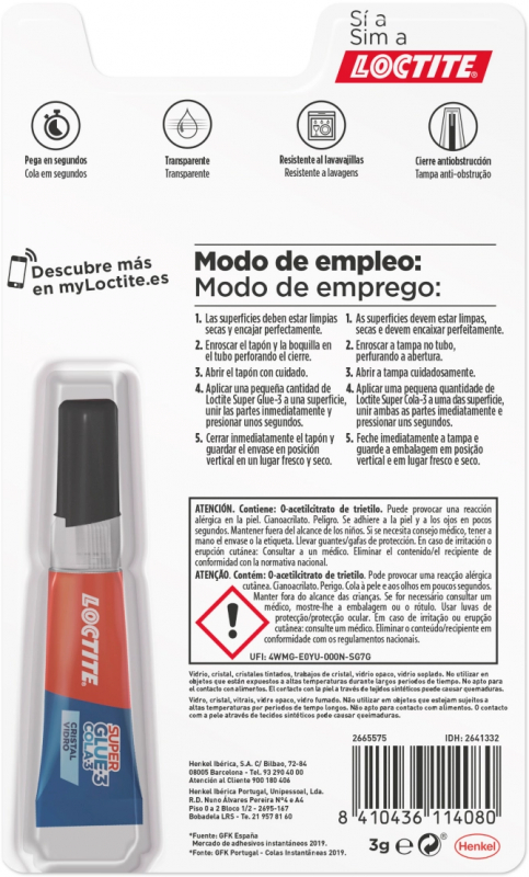 Imagen extra Loctite Superglue-3 Cristal 3gr