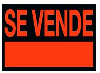 Cartel -SE VENDE- de 70x50 cm XXL Extragrande, Plastico fluorescente