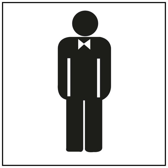 Apli Etiqueta Señalizacion Lavabo Caballeros 1 U.