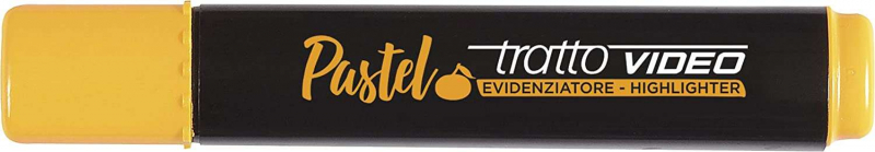 Tratto Video Pastel Marcador Fluorescente. Naranja Mandarina