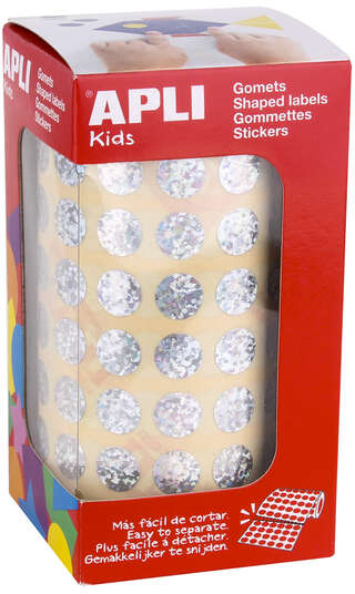 Apli Gomets Redondos Holograficos diametro 10.5mm