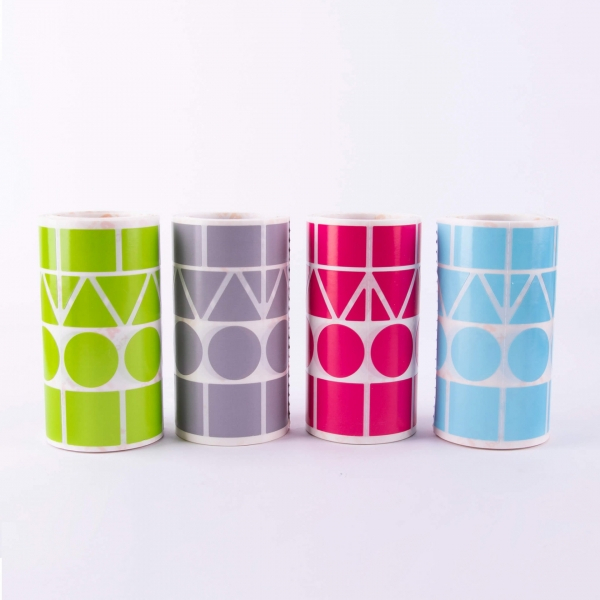 Imagen extra Apli Pack de 4 Rollos de Gomets Geometricos Surtidos