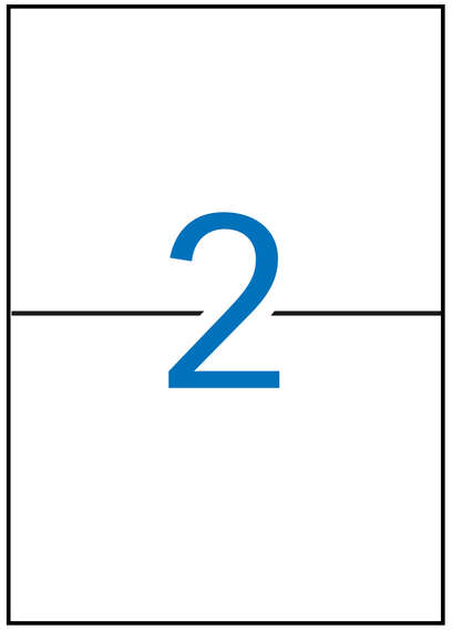 Apli Etiquetas Blancas Permanentes 210.0 x 148.0mm 10 Hojas