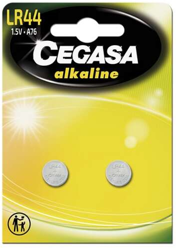 Cegasa LR44 Pack de 2 Pilas LR44 1.5V
