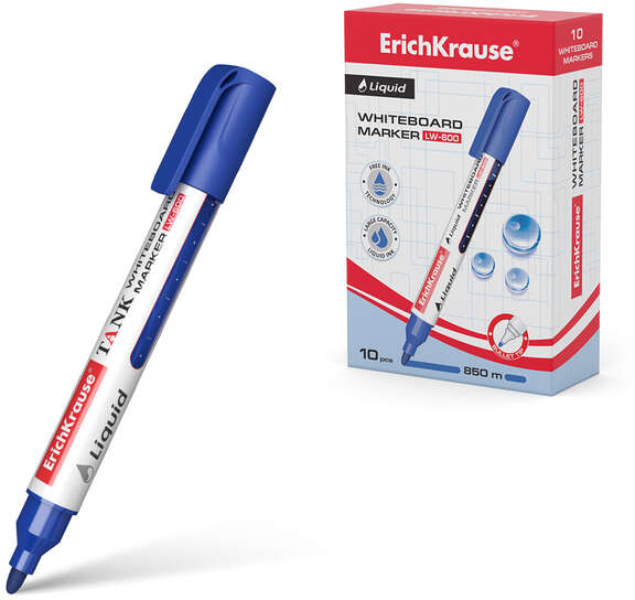 Rotulador pizarra blanca ECONOMICO Premium AZUL. LW-600 