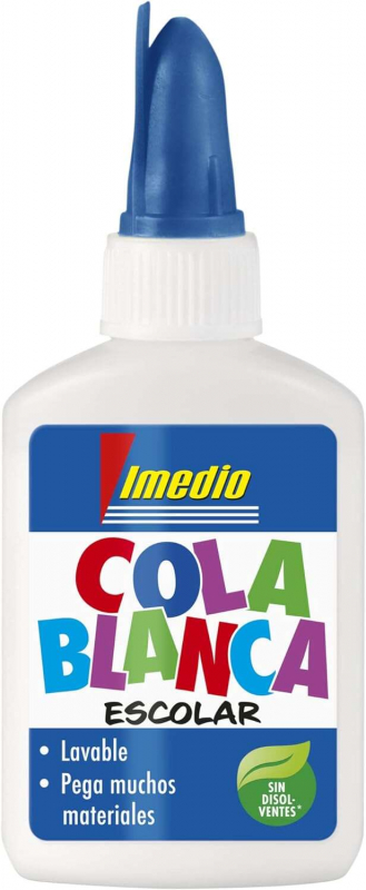 Cola blanca IMedio escolar 40gr pequeña (con espatula)