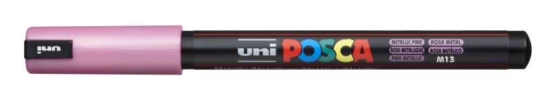 Imagen extra POSCA PC-1MR ROSA METALICO, punta UltraFina 0,7mm Multisuperficie (cristal, madera, tela, plastico)
