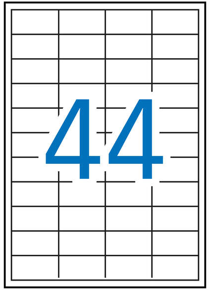 Apli Etiquetas Blancas Permanentes 48.5 x 25.4mm 10 Hojas