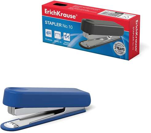 Grapadora Erichkrause No 10. Hasta 15 Hojas. Colores surtidos