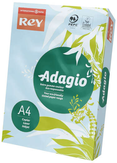 Papel A4 AZUL PASTEL 500 Hojas de 80gr