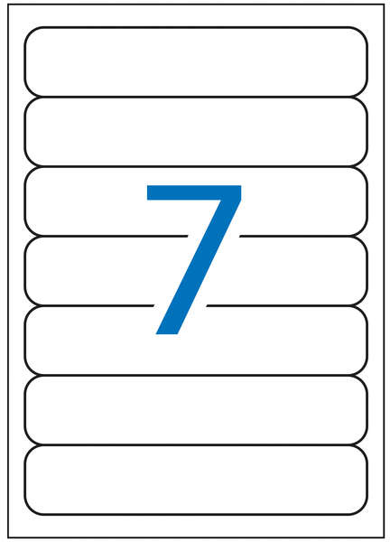 Apli Etiquetas Blancas para Archivo 190.0 x 38.0mm 25 Hojas