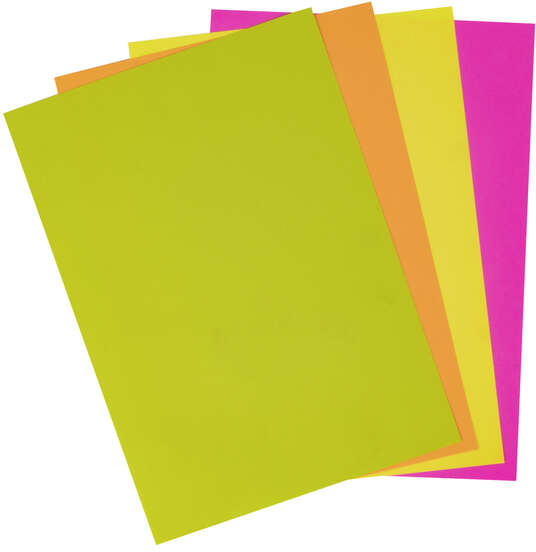 Imagen extra Papel en 5 COLORES FLUOR A4 500 hojas de 80gr