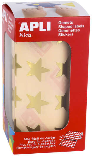 Apli Gomets Estrella Oro Metalizado 19.5mm