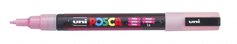 POSCA PC-3ML ROSA, punta Conica 0.9-1.3mm Multisuperficie (cristal, madera, tela, plastico)