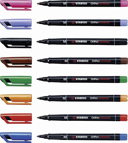 Imagen extra Stabilo OHPen Pack de 8 Rotuladores Permanentes. Colores Surtidos