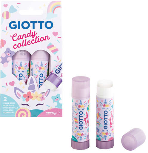 Giotto Candy Collection Pack de 2 Barras de Pegamento Mediano 20gr