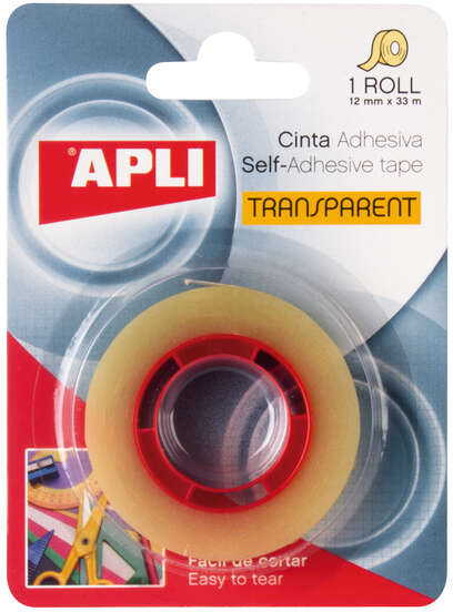 Cinta Adhesiva Transparente 12mm x 33m - Apli 11517
