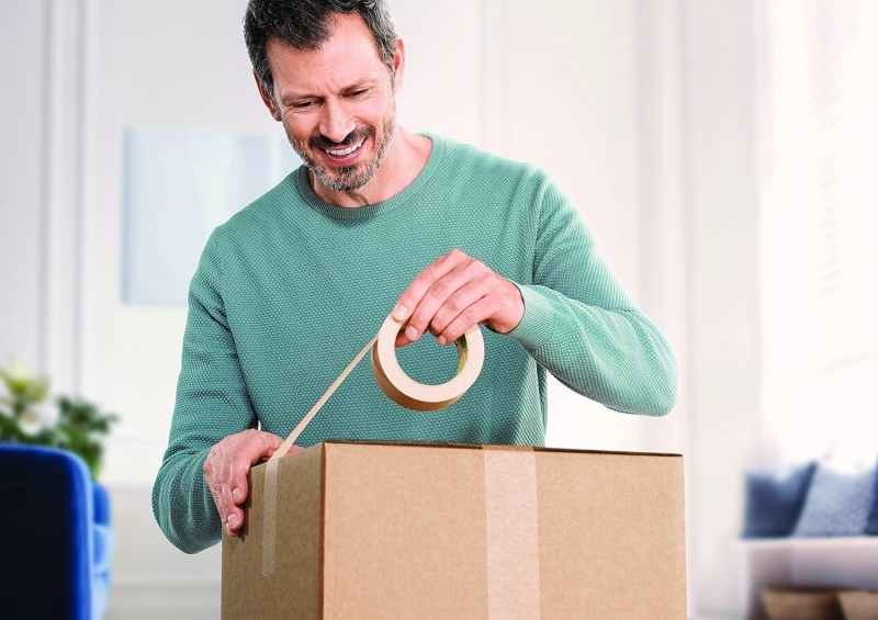 Imagen extra Cinta Adhesiva de Papel 50mm x 50 metros Marron. Tesa Tesapack Paper Standard 